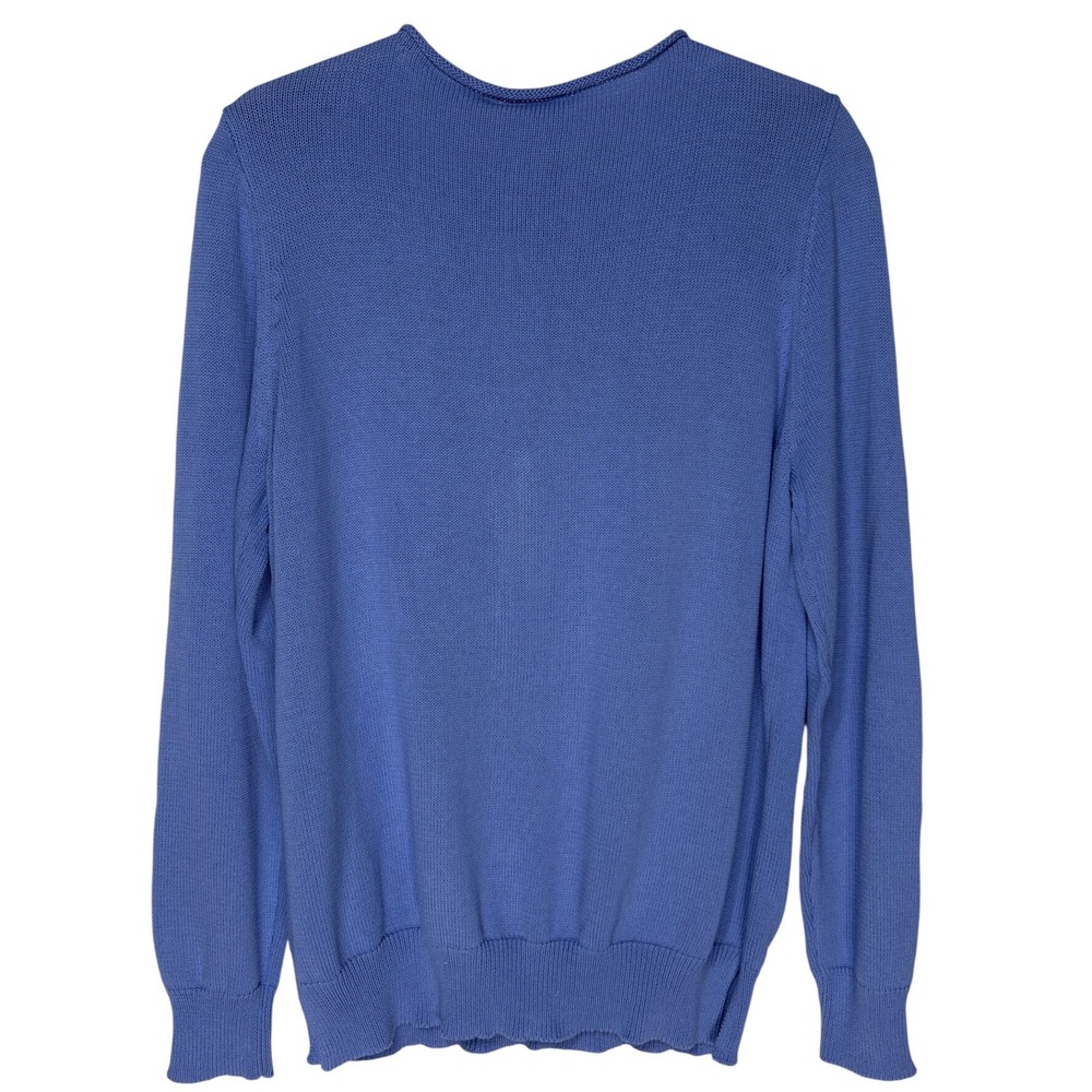 Sota Clothing Lake Days Embroidered Sweater Peri Blue Ivory XL Retail $78 NWT - Picture 6 of 11